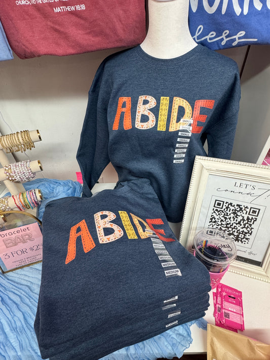 Abide Sweatshirt | Fall Sweatshirt
