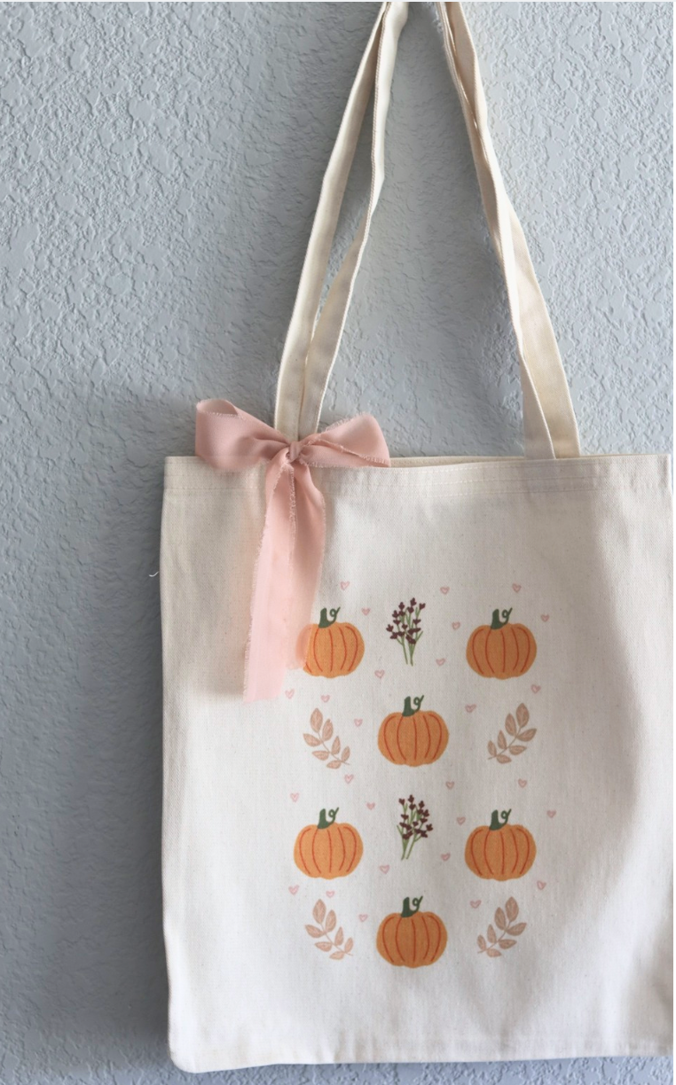 Pumpkin Fall Tote Bag